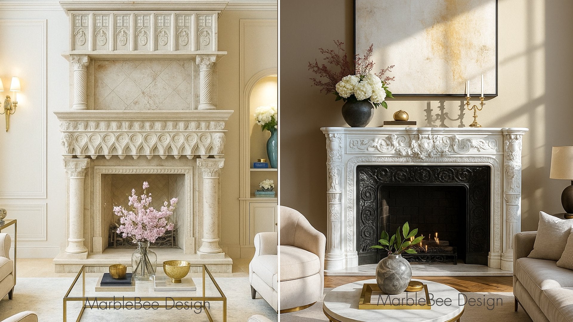 Marble Fireplace Incorporation Ideas For Grand Neoclassical Interiors – Marblebee