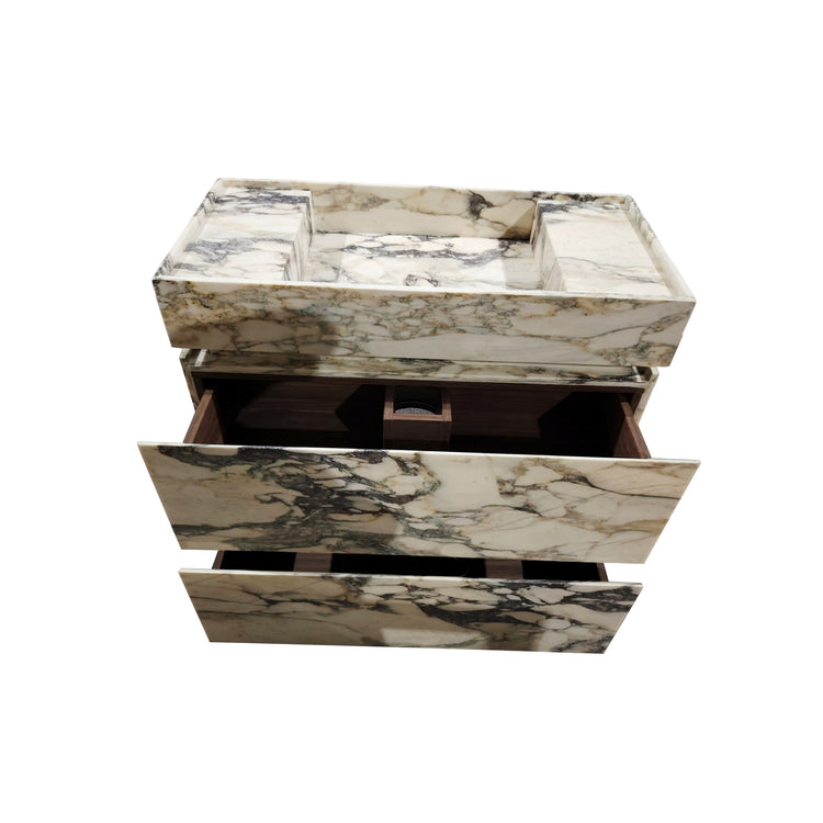 Marble Vanity with Drawer and Sink