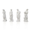 The Four Seasons – Hand-Carved White Marble Statue Set