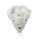Unique Marble Pedestal Sink Carrara (16.14" by 16.14" by 33.46")