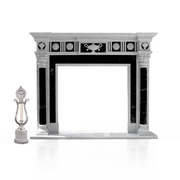 Black Marble Fireplace Victorian Style