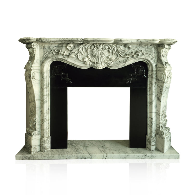 Arabescato Marble fireplace French Style