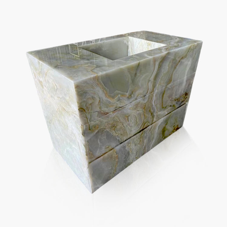 Unique Marble vanity with drawer