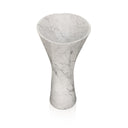 Italian Statuario Marble Pedestal Sink (17.32" by 17.32" by 37.95")