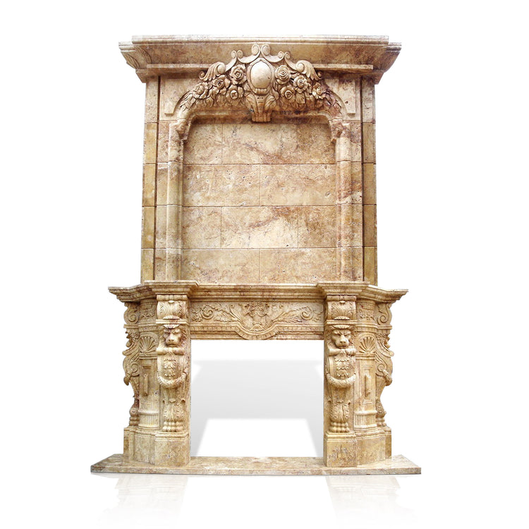 Marble Fireplace Wall