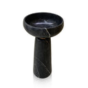 Black Marble Pedestal Sink (15.75" by 15.75" 33.46")