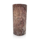 Red Marble Pedestal Sink French Rose (16.54" by 16.54" by 33.46")