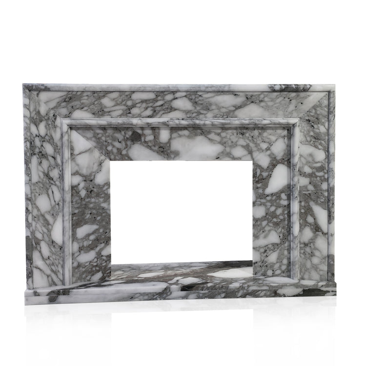 Modern Arabescato Fireplace Surround