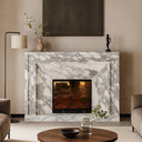 Marble Fire Surround Italian Arabescato