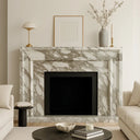 Arabescato Marble Fireplace
