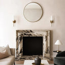 Modern Marble Fireplace Surround Calacatta Viola