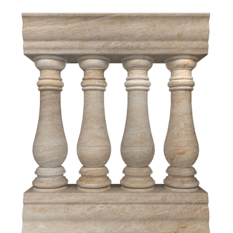 Beige Marble Railing