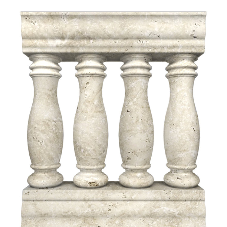 Beige Granite Step Railings