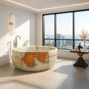 Luxury Jade Bathtub – Deep Soaking Tub Design