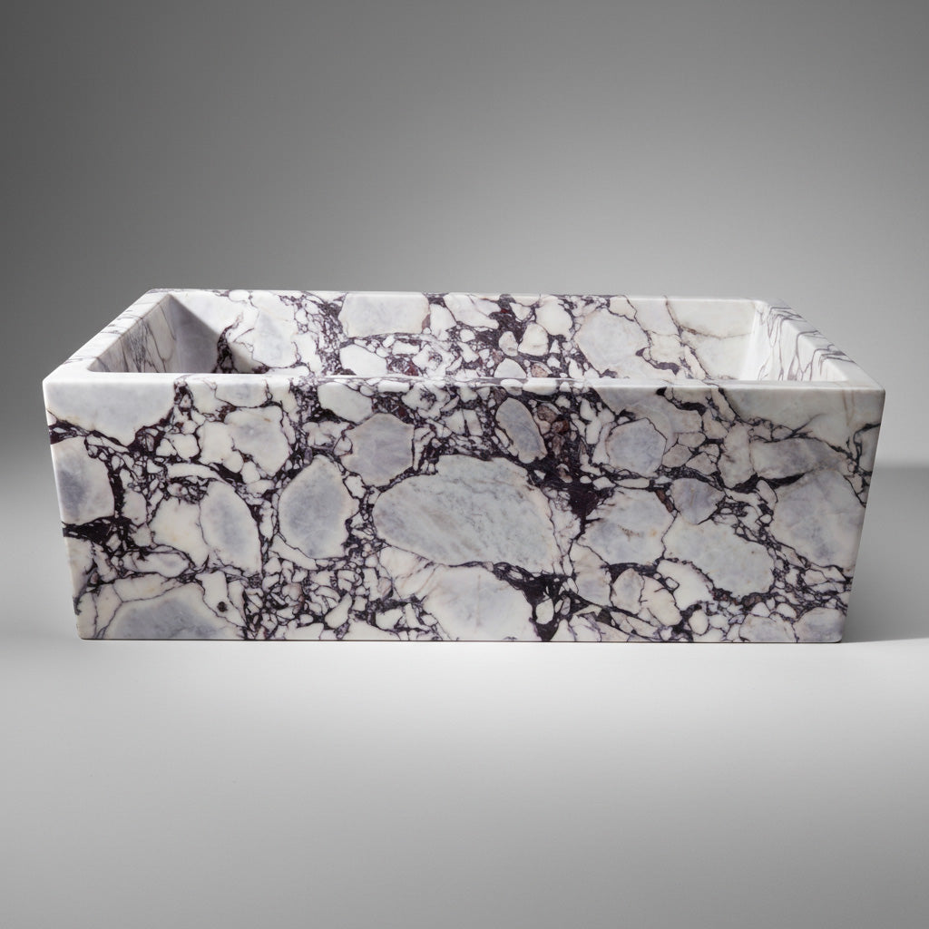 A&B の「Alvada Decorative Marble トレー Luxury Marble bathtub | Calacatta Viola | MarbleBee – Marblebee