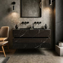 Black Marble Vanity Tops With Custom Drawer Nero Marquina