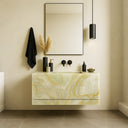Unique Marble vanity with drawer