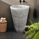 Light Grey Marble Marblebee Sink Pedestal