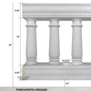 Beige Limestone Outdoor Stone Stair Railing