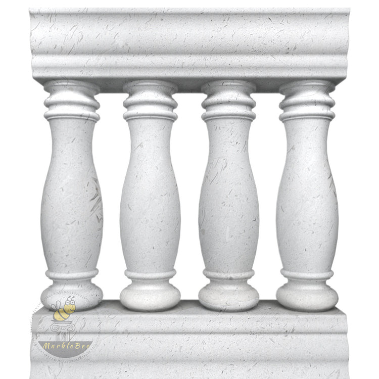 Beige Granite Step Railings