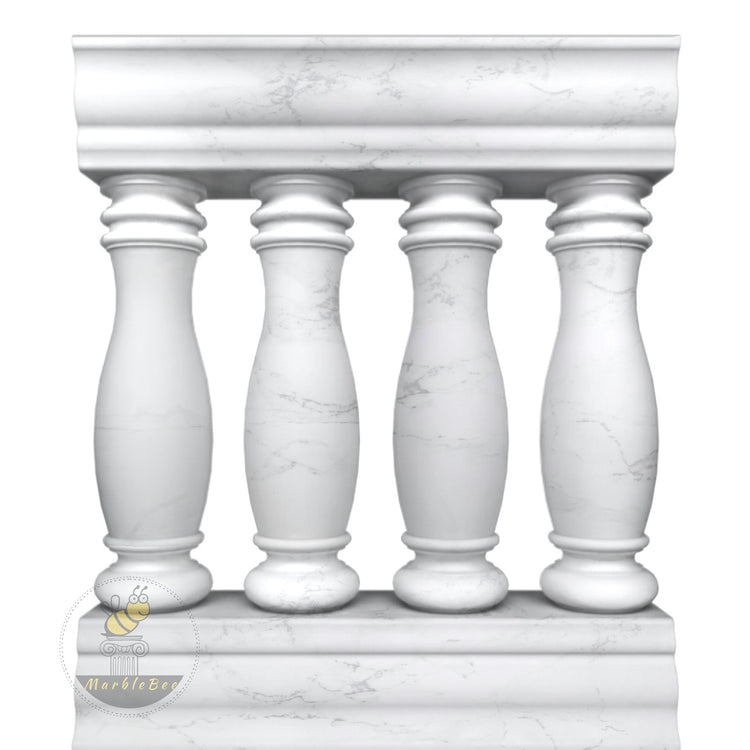 Beige Granite Step Railings