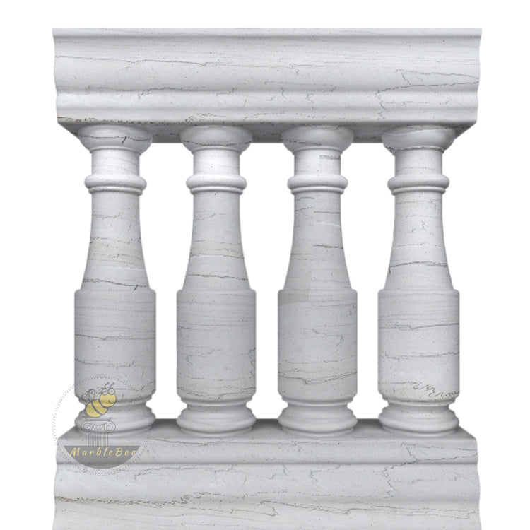 Gray Granite Step Railings