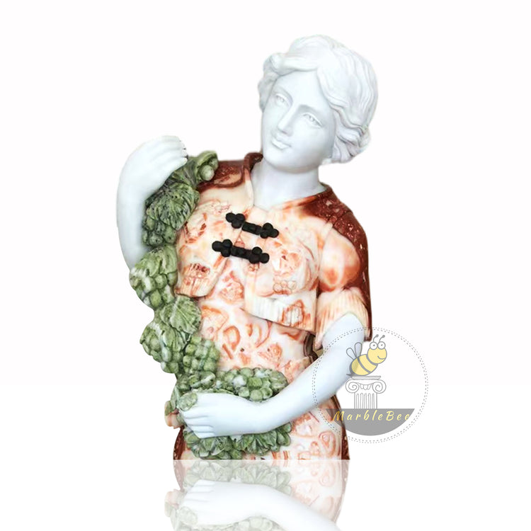 Marble Garden Statues with ornaments