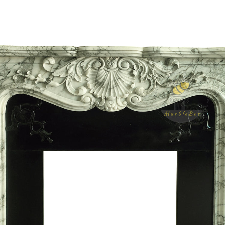 Arabescato Marble fireplace French Style