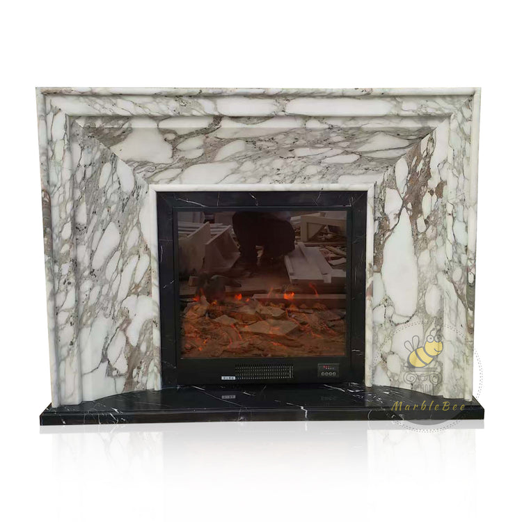 Italian Marble Arabescato Mantel Piece