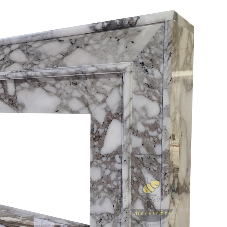 Modern Arabescato Fireplace Surround