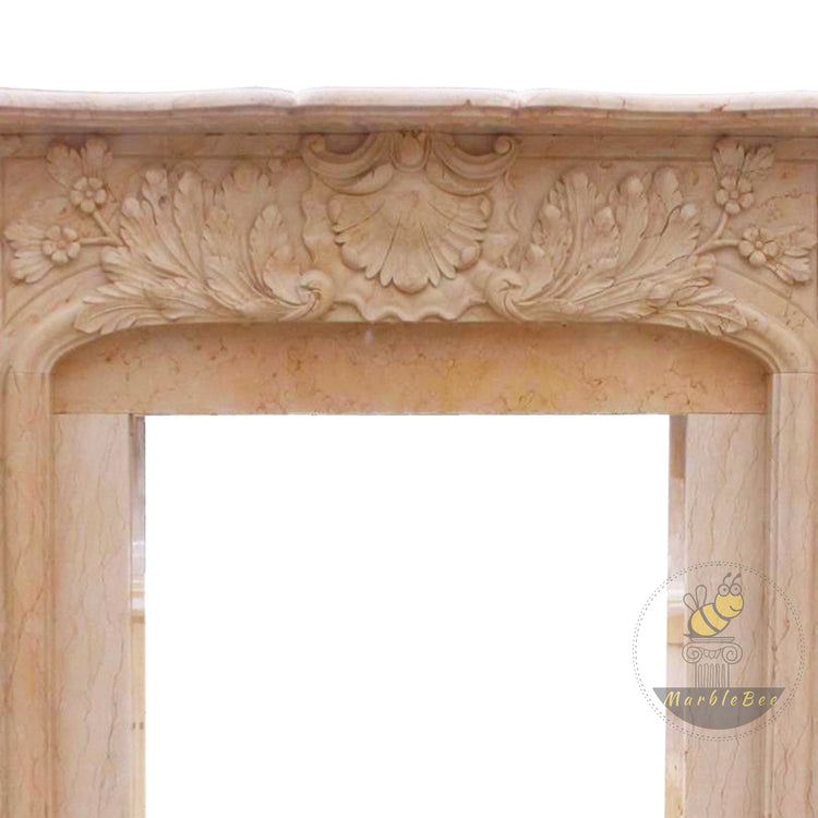 Fire Marble Hearth Hand-carved by Marblebee