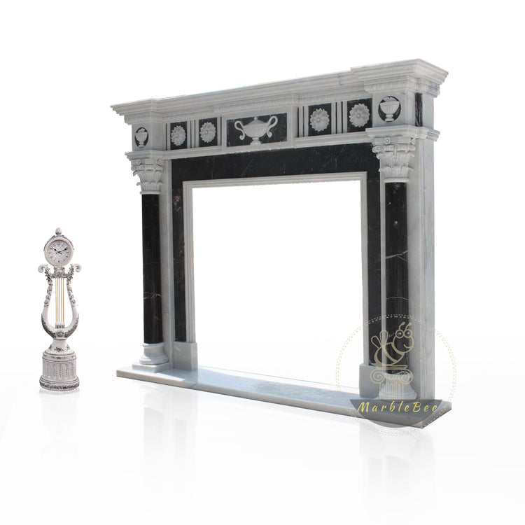 Black Marble Fireplace Victorian Style