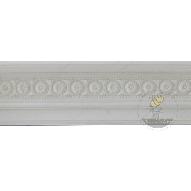 White Marble Fire Surround and Hearth