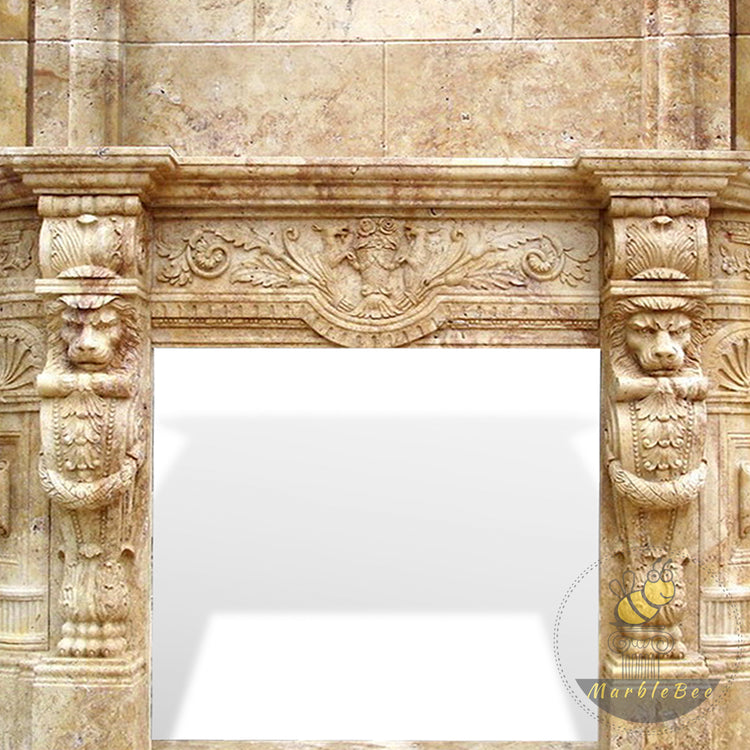 Marble Fireplace Wall