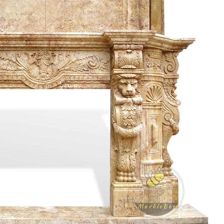 Marble Fireplace Wall