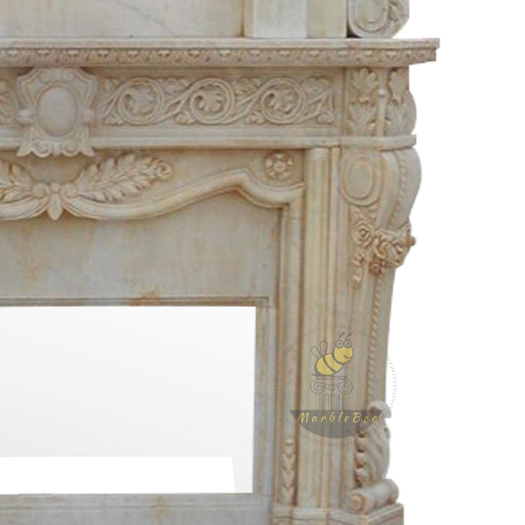 Custom Marble Fireplace Surround
