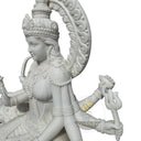 Marble Statue of Goddess Durga riding a lion