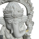 Lalitasana Marble statue of Lord Ganesha