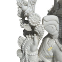 Lalitasana Marble statue of Lord Ganesha