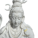 Large marble statue of Lord Shiva meditative pose