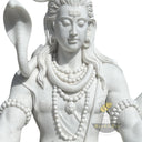 Large marble statue of Lord Shiva meditative pose