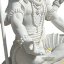 Large marble statue of Lord Shiva meditative pose