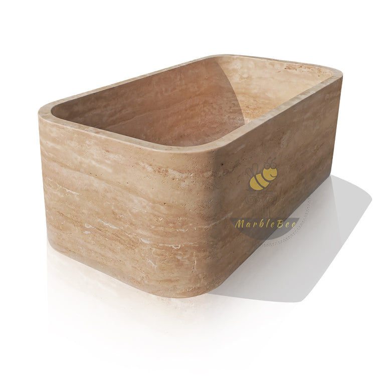 Travertine Bath Custom Modern Design