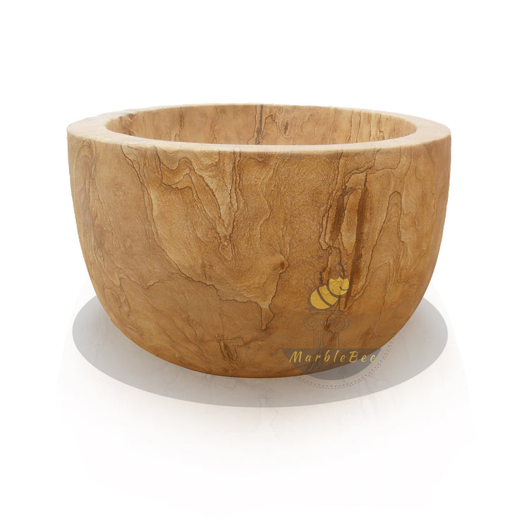 Travertine Bath - Marblebee Custom Tub