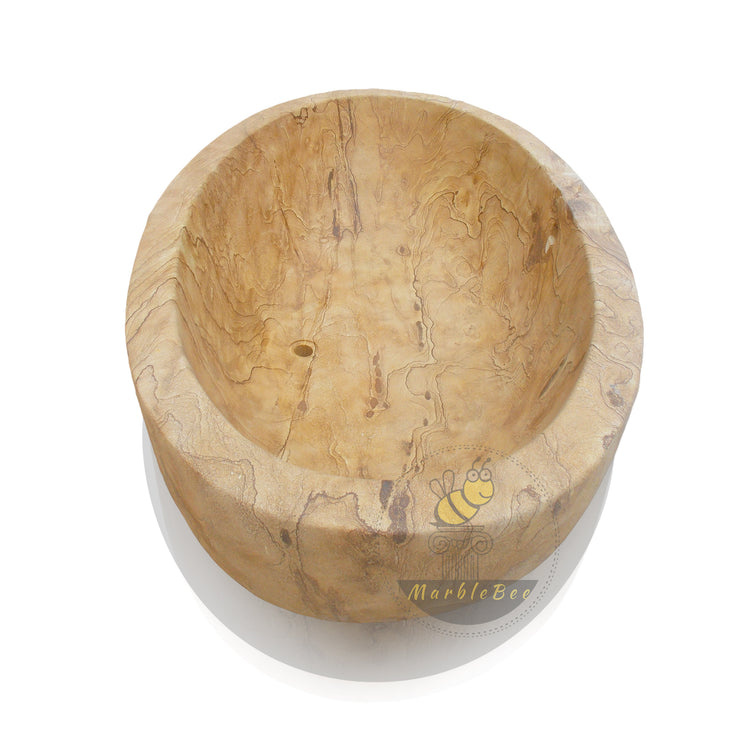 Travertine Bath - Marblebee Custom Tub