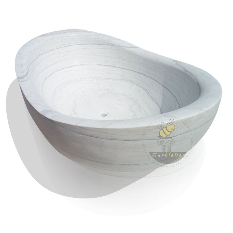 White Marble Bath Marblebee