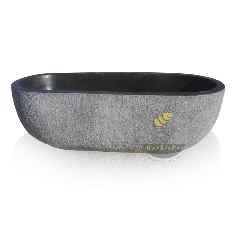 Black Limestone Unique Tub