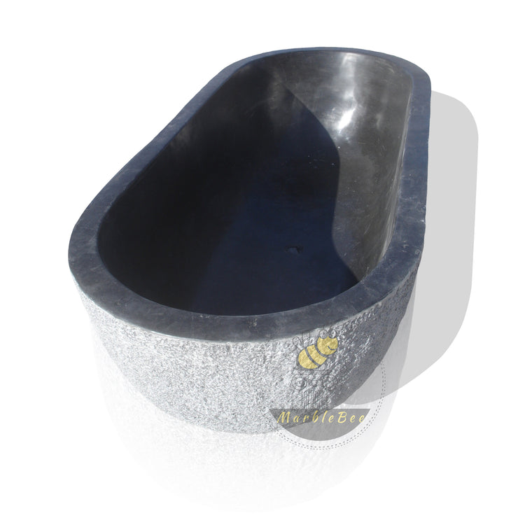Black Limestone Unique Tub