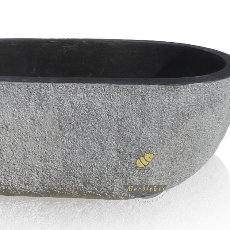 Black Limestone Unique Tub