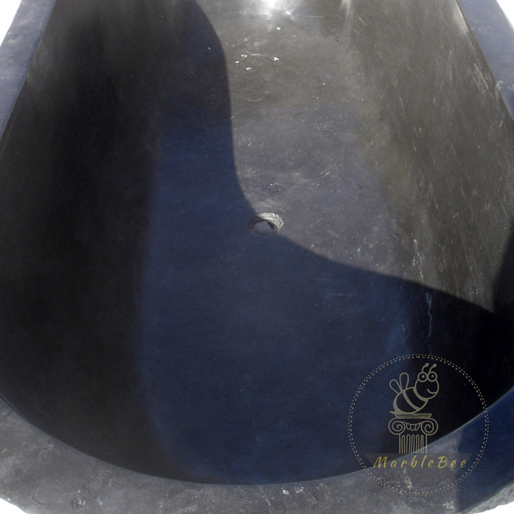 Black Limestone Unique Tub
